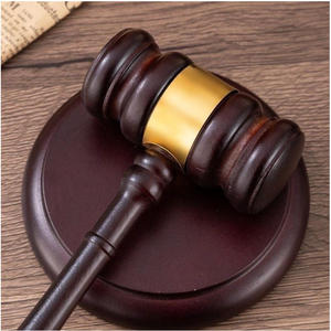 Marteau de juge moderne en bois massif pour salle de judiciaire, avec support et étui, pour avocat, juge, vente aux enchères et utilisation en extérieur - Product Image 2