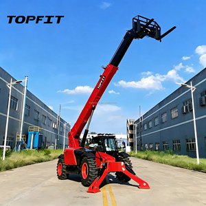 TR740 Telehandler Diesel-Powered 4-Wheel 4-Ton Telehandle Forklift with Electric Control Two Telescopic Wheel Loader - Product Image 2