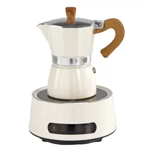 Portable Heated Safe Classical Coffee Sharing Pot Espresso Moka Coffee Maker