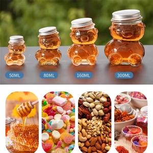 Vaso de Vidrio con Diseño Clásico en Forma de Oso de Peluche, Lindas Tazas de <span class=keywords><strong>Café</strong></span> y Jugo de Dibujos Animados, Té y Leche - Product Image 6
