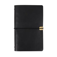 Cahier à feuilles mobiles en cuir Spirale 6 Anneaux Classeur Portefeuille A5 A6 B5 Cahier Journal Budget Planificateur Avec Bande Élastique