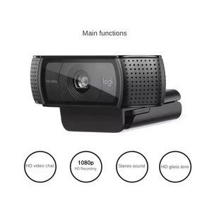 Webcam <span class=keywords><strong>Logitech</strong></span> <span class=keywords><strong>C920</strong></span> Pro HD originale, Full HD 1080P 30fps, mise au point automatique, double microphone stéréo, caméra web USB - Product Image 4