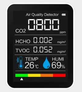 Hava kalitesi izleme masaüstü karbon dioksit gazı CO2 metre dedektörü