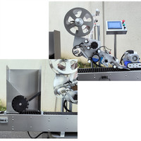 Machine d'étiquetage automatique horizontale DH-180 pour bouteilles, machine à étiqueter les autocollants, équipement Dahui