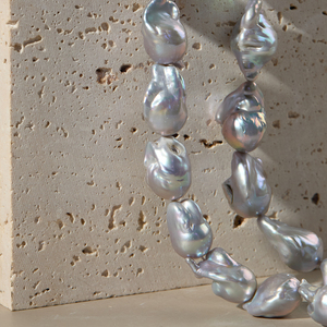 Prezzo di fabbrica perla grigia perla d'acqua dolce barocca perla per bracciale collana creazione di gioielli - Product Image 5