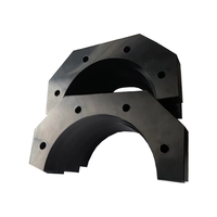 Composants d'usinage en plastique nylon UHMW usinage CNC en plastique tournant la partie coulissante pièces de glissière de tube de rail de guidage linéaire