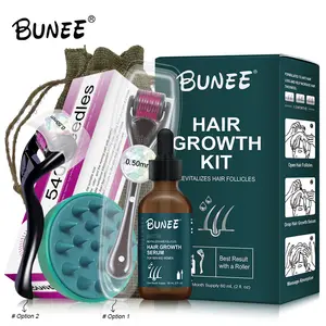 Kit per la crescita dei capelli con barba naturale da uomo olio per la crescita dei capelli nutriente per rinforzare la barba Spray antiaderente al siero per la perdita dei capelli