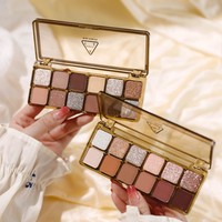 Palette de fards à paupières à paillettes de haute qualité, finition scintillante, pour peaux claires, foncées et très foncées, maquillage en marque privée, pigments durables