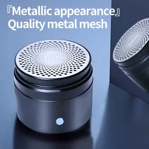 Speaker Drum Mini desain silinder, pengeras suara mini nirkabel portabel tahan air IPX6 dalam aluminium Aloi