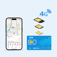 Cartes SIM 4G LTE industrielles pour traceurs GPS mondiaux et appareils IoT M2M à distance avec application Android et support de tableau de bord pour utilisation mondiale
