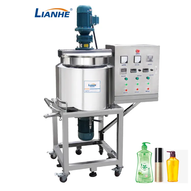 Hand Wash Homogenizing Shampoo Liquid Detergent Mixer Mixing Machinery Dish Washing Liquid Soap Making Machine