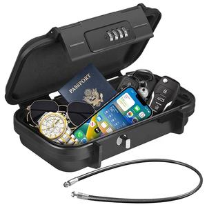 신제품 AJF 야외용 도난 방지 방수 조합 휴대용 해변 안전 금고 의자 잠금 박스 - Product Image 1