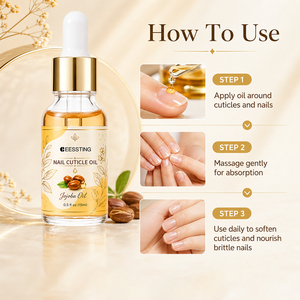Huile à cuticules au jojoba pour les ongles, soin hydratant et nourrissant pour les doigts, réparation des ongles abîmés et des cuticules sèches – Meilleure vente - Product Image 5
