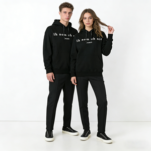 Unisex Black Event Merch Hoodie | Brand Promotion Sweatshirt with FREE Custom Logo for Corporate Events & Brand Activations