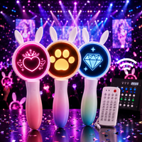Bâton lumineux LED en plastique personnalisé, directement de l'usine, pour concerts Kpop, avec télécommande 2.4G et contrôle par application, en acrylique, portable, OEM ODM, pour festivals de musique et événements