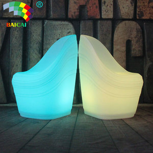 Led RGB 16-màu có thể thay đổi hiện đại ngoài trời PE <span class=keywords><strong>UV</strong></span> kháng Cube ghế cho ăn uống khách sạn Home Bar - Product Image 1