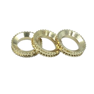 Anneau de moletage pour tour CNC, type à bride, filetage à droite, taille métrique, usinage sur mesure, finition de surface - Product Image 1