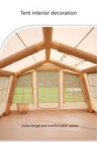 Tente gonflable entièrement automatique, double couche, quatre saisons, imperméable 3000 mm, portable, pliable, ouverture et fermeture à un bouton