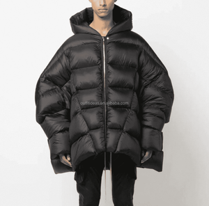 Veste matelassée surdimensionnée de luxe unisexe FW22 Strobe <span class=keywords><strong>Duvet</strong></span> <span class=keywords><strong>Jumbo</strong></span> Peter, veste à capuche noire surdimensionnée pour homme - Product Image 4