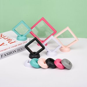 Jewelry Display Base Round Square Multifunctional Portable Storage Travel Desktop Organizer <b>Bracelet</b> Jewelry Rack - Product Image 2