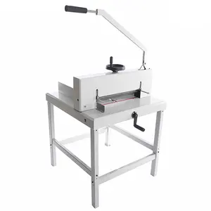 Máquina cortadora de papel de pila A3, abrazadera manual y papel de empuje, venta directa del fabricante