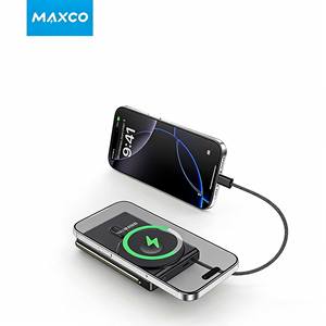 MAXCO MP43 Banque d'alimentation sans fil magnétique 3 en 1 10000mAh 22.5W Charge rapide avec câble intégré - Product Image 2