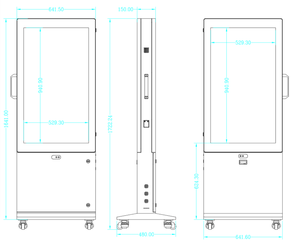 Affichage LED extérieur haute luminosité IP66 étanche, résolution 8K, 43 pouces, lisible en plein soleil, informations de circulation - Product Image 2