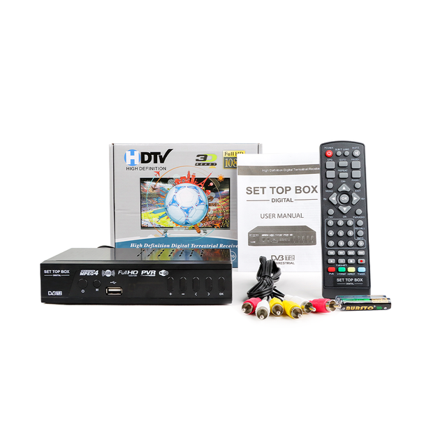 2025 Box Digital Tv Decoder Tv Receiver Wifi Dongle Mtk7601 Dvb T2 Set Top Box H.264 Dvb-t2 Set-top Box Full Hd Dvb T2 Decoder