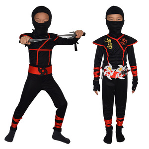 Costume de Cosplay d'Halloween Deluxe 2026 en Gros - Ensemble de Costume <span class=keywords><strong>Ninja</strong></span> Japonais Unisexe pour Enfants XJ avec Couteau, Tenue d'<span class=keywords><strong>Assassin</strong></span> - Product Image 3