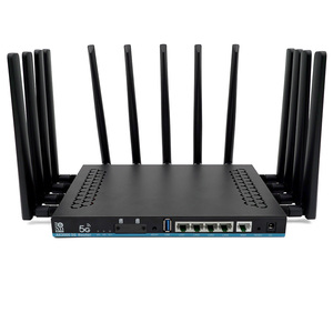 Hosecom WAN/LAN Industrial Gigabitosecom 9×5dBi Antenas de Alta Ganancia Doble SIM Bandas Globales NSA/SA 3000Mbps 5G WIFI6 AX3000 CPE - Product Image 1