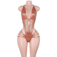 Tenues de danse exotiques, ensembles brillants à effet écailles de sirène, bodys à lacets, pour boîte de nuit, pole dance, fête, rave, festival