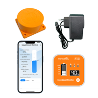 Moray ME201R Wifi Villa Apartments Indicateur de température et d'heure sans fil à ultrasons avec écran LCD, indicateur de niveau d'eau sans fil