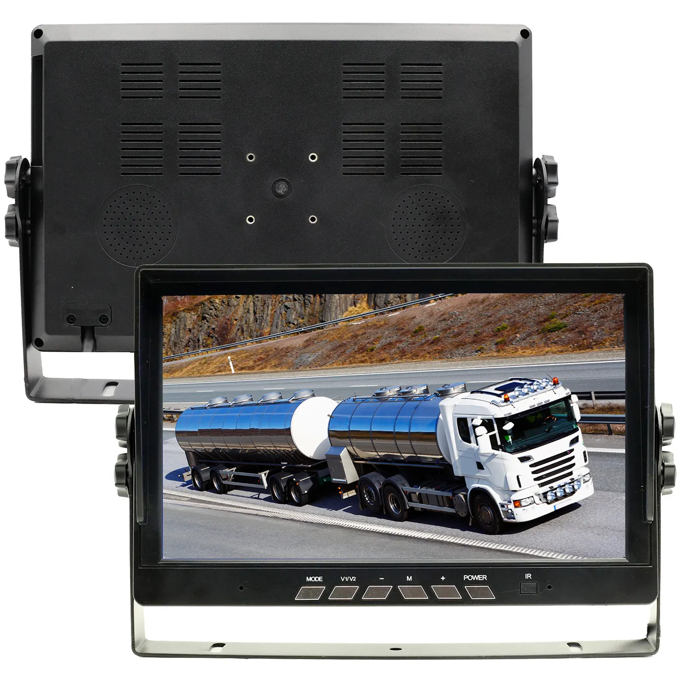 10.1 pollici TFT LCD 2CH 4pin ingresso Video di aviazione veicolo retrovisore per auto Bus camion con parasole visiera