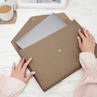 Housse de sac en cuir pour ordinateur portable 15.6 pouces, housse de sac pour ordinateur portable 14 pouces