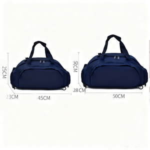 Bolsa de Viaje con Compartimento para Zapatos, Mochila Deportiva Impermeable de Nailon, con Logotipo Personalizado, Bolsa de Gimnasio Informal - Product Image 1