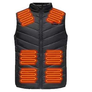 Alta Qualidade Aquecido Down Jacket Atacado Homem Mulheres Jaqueta Homens Aquecido Body Warmer Vestuário Vest