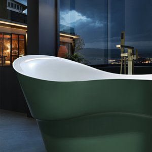 Baignoire autoportante à vendre, pour salle de bain de luxe, baignoire en acrylique autoportante la <span class=keywords><strong>moins</strong></span> chère, baignoire moderne en <span class=keywords><strong>fibre</strong></span> de verre pour adultes - Product Image 5