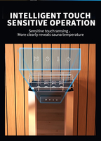 Four de sauna intelligent de haute qualité en acier inoxydable avec panneau de commande en verre trempé 3,5 kW, fabrication OEM/ODM/OBM
