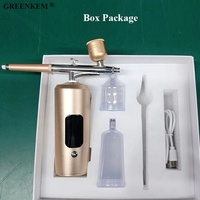 Pistola de Pulverización de Aire Comprimido de 22/28/38 PSI, Inyector de Oxígeno Facial, Kit de Mini Compresor de Aire para Hidratar y Limpiar, Pulverizador de Niebla Nano, Aerógrafo para Uñas