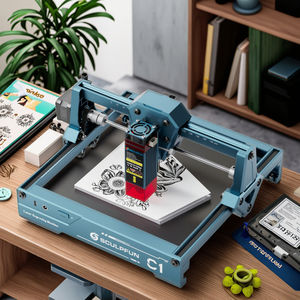 SCULPFUN C1 Ultra-Light One Frame Laser <strong>Engraving</strong> <strong>Machine</strong> 3W Mini DIY Engraver Tool for Wood and <strong>Leather</strong> - Product Image 1