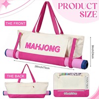 Sac de rangement professionnel pour Mahjong, en tissu Oxford imperméable, pliable et léger, pour la maison ou les voyages, divertissement ludique