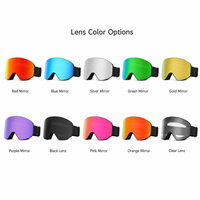 Lunettes de ski TERRANOMAD TN-125 UV400 anti-buée, verres polarisés miroir, sans monture, magnétiques, pour snowboard, sports d'hiver pour adultes