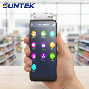 Stampante di Etichette, Terminale <span class=keywords><strong>POS</strong></span> Mobile Android 15 USB NFC GMS SUNTEK, <span class=keywords><strong>POS</strong></span> Portatile All-in-One per Supermercati e Asporto - Product Image 1