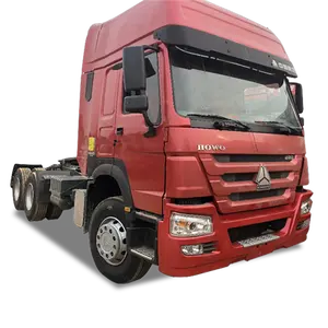 Good working condition chinese CNG Tractor HOWO 420hp 6x4 used CNG Towing Truck CNG Container Truck for uzbekistan market