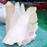 Vente en Gros Amas de Quartz Blanc Naturel aux Vertus Thérapeutiques Grande Géode de Cristal Clair Pierre en Vrac Sculpture Roche Décoration Maison