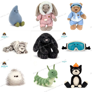 Jellycat Peluche de Fresa Barcelona Bear, <span class=keywords><strong>Juguete</strong></span> de Peluche de Terciopelo Relleno de Algodón PP, Muñeco Jellymao, Lindo Animal de Peluche para Regalo Festivo - Product Image 5