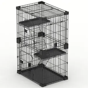 Cage pliable à 5 couches pour chat, grande cage écologique respirante, toutes saisons