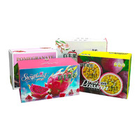 Boîte d'emballage alimentaire personnalisée avec impression de logo pour la grenade et le fruit de la passion, emballage spécial pour fruits, fabricant direct