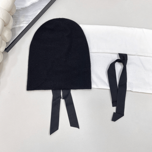 Gorro de punto con detalle de lazo, cálido y suave, para uso diario en invierno - Product Image 1
