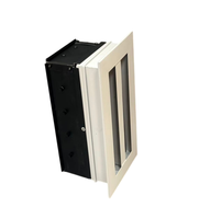 Grille de ventilation linéaire moderne à 2 fentes en alliage d'aluminium pour systèmes CVC commerciaux extérieurs et salons